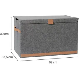LOVE !T STORE !T Aufbewahrungsbox 62 x 37,5 x 39 cm 1-tlg. grau