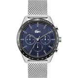 Lacoste Boston 2011163 Herrenchronograph - Silber/Blau