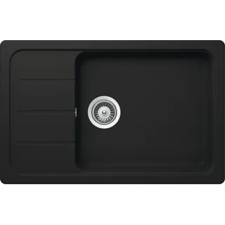 D-100LS-A Onyx (FOMD100LSAGON) Unterschrank 60 cm Einbauspüle aufliegend CRISTALITE®