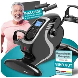 eloneo Arm- und Beintrainer mit Motor, inkl. Trainingsdisplay, Massage-Handgriffe Anti-Rutschmatte, 1 St