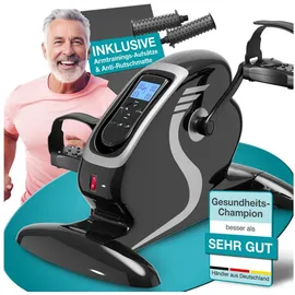 eloneo Arm- und Beintrainer mit Motor, inkl. Trainingsdisplay, Massage-Handgriffe Anti-Rutschmatte, 1 St