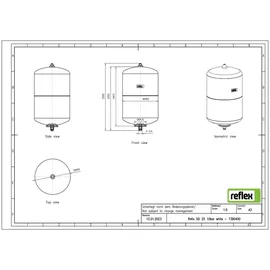 Reflex Refix DD 25 bar 25 l Weiß