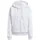 adidas Essentials 3-Stripes Full-zip Fleece Hoodie light grey heather/white XS