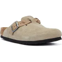 Birkenstock Boston Braided Taupe in Beige,