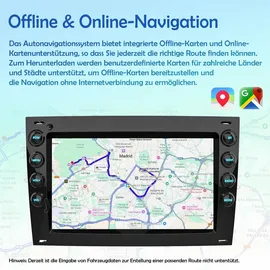 Awesafe 7 Zoll 2+64GB Android Autoradio für Renault Megane II 2003-2009