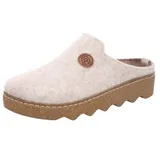 ROHDE FOGGIA Pantoffel Hausschuh, Schlappen, Clog, Homeslipper mit Profilsohle weiß 42 EU
