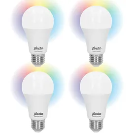 Alecto SMART-BULB10 4-PACK - Smarte WLAN LED-Lampe, 4er-Pack