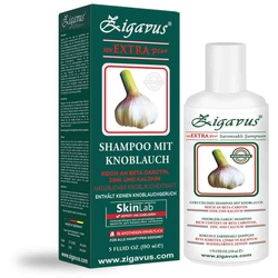 Zigavus Haarshampoo ZIGAVUS Extra Plus Knoblauch Shampoo 150ml, 3-tlg.