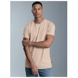 Trigema T-Shirt TRIGEMA Slim Fit T-Shirt aus DELUXE Baumwolle (1-tlg) braun S (44/46)
