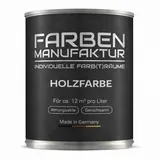 Farben Manufaktur Holzschutzlack Holzfarbe Wetterschutzfarbe Holzlack Holzdecklack bunt RAL 0,5-1L, Farbe: ca. RAL 2002 Blutorange, Größe: 0,5L