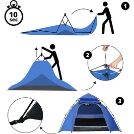 Lumaland Pop Up Kuppelzelt Blau