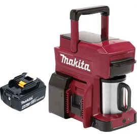 Makita DCM 501 GAR Akku Kaffeemaschine 12 V max. / 18 V Rot + 1x Akku 6,0 Ah - ohne Ladegerät