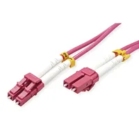 Value LWL-Kabel 50/125μm OM4, LC/LC, LSOH, violett, 10 m