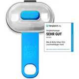 Max & Molly Matrix Ultra LED, Hundelicht für Geschirr, Leine & Halsband, Blau, Wasserfest, USB Wiederaufladbar, Hundelampe LED, Hunde Leuchtanhänger für mehr Sicherheit bei Nacht