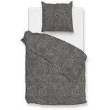 Zo!Home Paisley di Lino Grau 135 x 200 cm + 2 x 80 x 80 cm