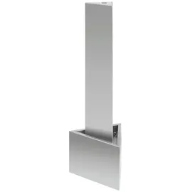 vidaXL Gartenbrunnen Silbern 37,7x32,6x110 cm Edelstahl