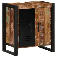 VidaXL Badezimmer Schrank Bunt 55x35x60 cm Massivholz Altholz