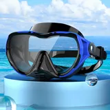 Taucherbrille Erwachsene Taucherbrille Schnorchelmaske 180°Panorama Weitsicht Tauchermaske Auslaufsicher Anti-Leck Schwimmbrille zum Tauchen, Fortgeschrittene Silikon Schürze Taucherbrille