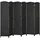 Homcom Paravent Schwarz Kunststoff, 1.6x170x240 cm Raumteiler & Paravents, Paravents