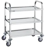 Vevor 3-stufiger Mobiler Laborwagen Edelstahl 181kg Laborklinik Medizintechnik