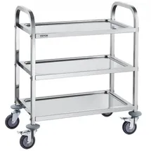 Vevor 3-stufiger Mobiler Laborwagen Edelstahl 181kg Laborklinik Medizintechnik