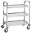 Vevor 3-stufiger Mobiler Laborwagen Edelstahl 181kg Laborklinik Medizintechnik