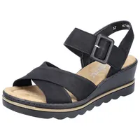 Rieker Keilsandalette Damen Schwarz 40
