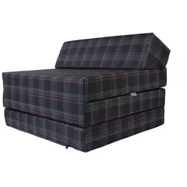 FORTISLINE Klappmatratze 200 x 70 x 10 cm H2 Polyester/Leinen