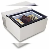 chefgastro Tischmodell Speiseisvitrine Weiß Öffnet Auf Der Kundenseite