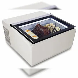 chefgastro Tischmodell Speiseisvitrine Weiß Öffnet Auf Der Kundenseite