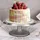 Klausberg Tortenständer mit Fuss, Cake Design Utensilien, Silber