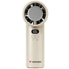 Verbatim Cool n Go IceTouch 15,58 cm Handventilator Silber/Weiß
