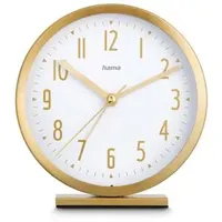 Hama Wecker Skye weiß gold Kunststoff 12,0 cm, Ø