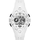 Puma Herrenuhr Bold, Digitales Uhrwerk, 45mm Weißes PolyurethanGehäuse mit PolyurethanArmband, P5039