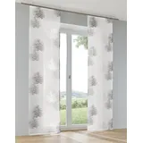 Kutti Schiebegardine KUTTI "Bellinda Schiebevorhang", grau (anthrazit), B:60cm H:145cm, Ausbrenner, Baumwolle, Polyester, Gardinen, Ausbrenner Baum Motiv (1 St)