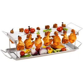 Tepro Grillguthalter 44,2 x 15,8 x 12,8 cm Edelstahl silber