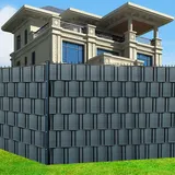 Melko Sichtschutzstreifen 10 x 1,2 cm Anthrazit PVC