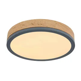 GLOBO LED-Deckenleuchte Doro 1-flammig Graphit 300 x 85 mm