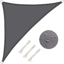 Woltu Sonnensegel Dreieck wasserabweisend Sonnenschutz Polyester Windschutz UV Schutz für Garten Terrasse Camping,