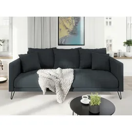 s-style möbel 3-2-1 Garnitur Chenille 3-Sitzer + 2-Sitzer + Sessel Grau