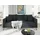 s-style möbel 3-2-1 Garnitur Chenille 3-Sitzer + 2-Sitzer + Sessel Grau