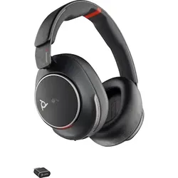 Poly Voyager Surround 85 UC USB-C-Headset, inkl. USB-C/A-Adapter & Ladestation, Microsoft Teams zertifiziert