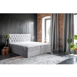 Best For Home Boxspringbett 140-180x200 mit Stauraum, H3 Matratze, Topper &Bettkasten | Dora 21 | 140x200 cm, Schlafzimmer, Betten, Boxspringbetten