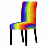 Stuhlhussen Regenbogen Stuhl Abdeckungen Stretch Hohen Zurück, Abnehmbaren Stuhl Schutz Für Bankett, Küche,Stuhlhussen Für(4Er Set)