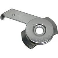 GARDINIA Deckenträger für Flächenvorhangschiene Silber 2 Stück, für 3-läufige Schienen