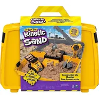 Spin Master Kinetic Sand Baustellen Koffer Modelliersand 907 g