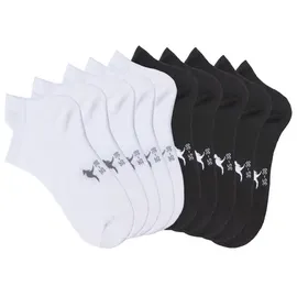 KangaROOS Sneakersocken 10 Paare Schwarz/Weiß 35-38