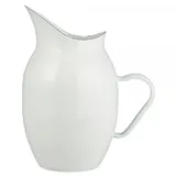 ib laursen Kanne Emaille, 23 x 17 x 26 cm, Weiß