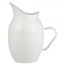 ib laursen Kanne Emaille, 23 x 17 x 26 cm, Weiß