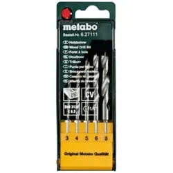 Metabo Holzbohrer-Kassette, 5-teilig E 6,3